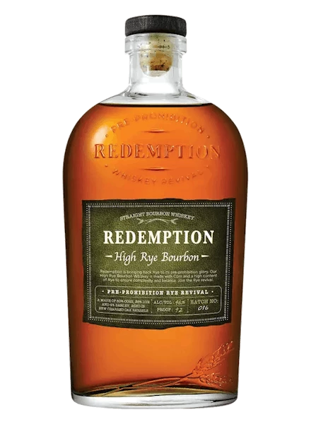 Redemption 'High Rye' 92Prf Bourbon Whiskey 750ml 3 Redemption 'High Rye' 92Prf Bourbon Whiskey 750ml