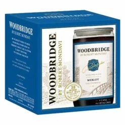 Woodbridge By Robert Mondavi Merlot 4-187ml Cans