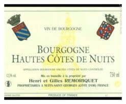 Henri Et Gilles Remoriquet Hautes Cotes De Nuits 2020