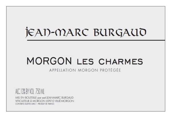 Jean - Marc Burgaud Morgon 'Les Charmes' 2021 3 Jean - Marc Burgaud Morgon 'Les Charmes' 2021