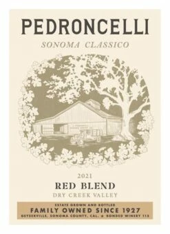 Pedroncelli Sonoma Classico Red Blend 2021